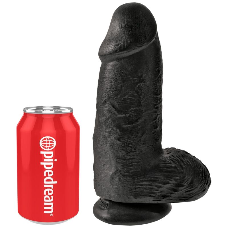 KING COCK - PENE REALISTICO CHUBBY 23 CM NEGRO KING COCK