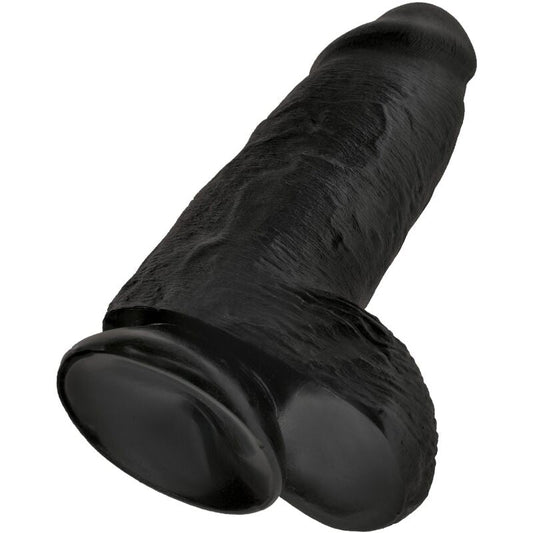 KING COCK - PENE REALISTICO CHUBBY 23 CM NEGRO KING COCK