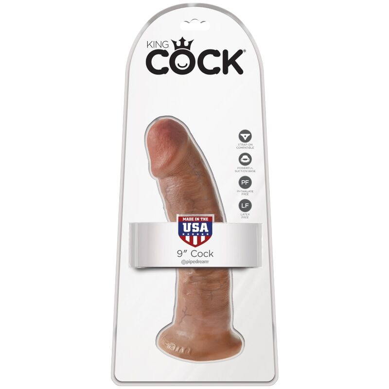 KING COCK - PENE REALISTICO 21.7 CM CARAMELO KING COCK