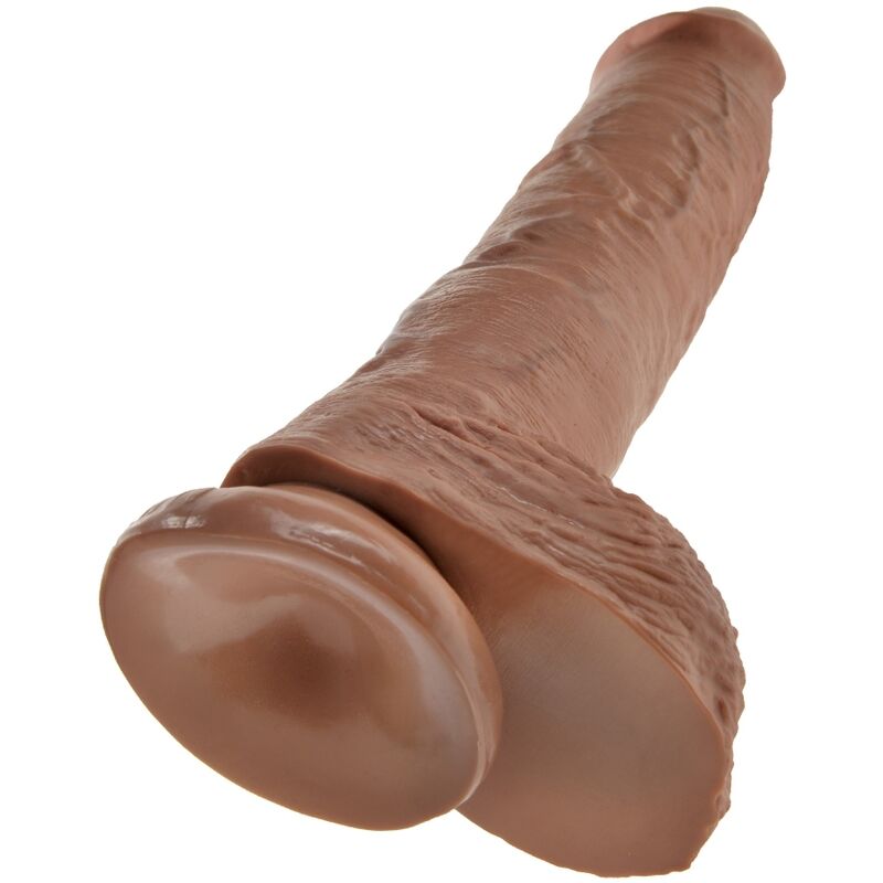 KING COCK - PENE REALISTICO CON TESTICULOS 19.8 CM CARAMELO KING COCK