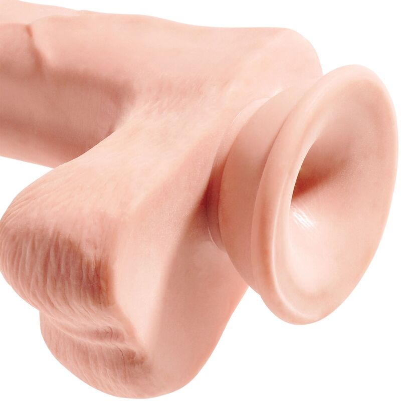 KING COCK - PENE REALISTICO 3D CON TESTICULOS 24.8 CM NATURAL KING COCK