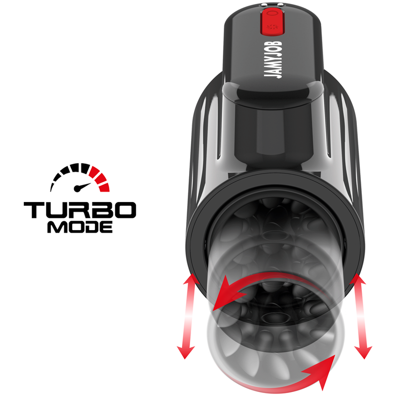 JAMYJOB - VORTEX MASTURBADOR TURBO CON EMPUJE Y ROTACIÓN 360 UP AND DOWN JAMYJOB
