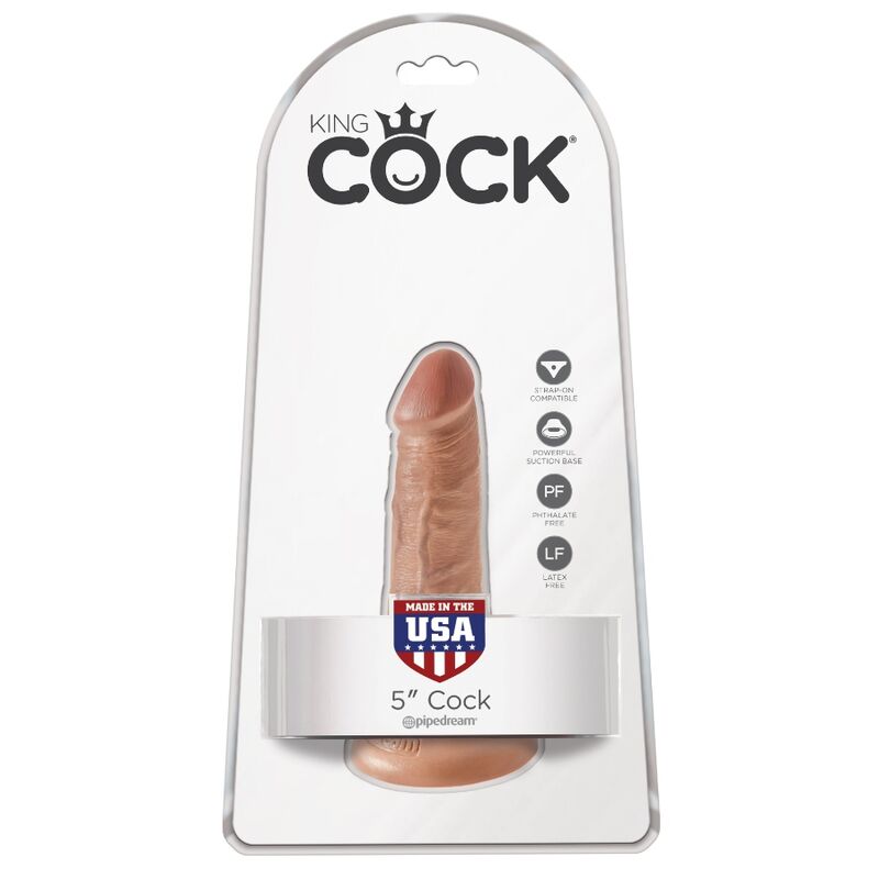 KING COCK - PENE REALISTICO 12 CM CARAMELO KING COCK