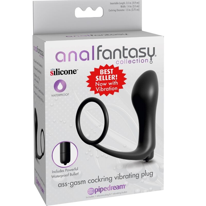 ANAL FANTASY ELITE COLLECTION - PLUG VIBRADOR ASS-GASM COCKRING ANAL FANTASY ELITE COLLECTION