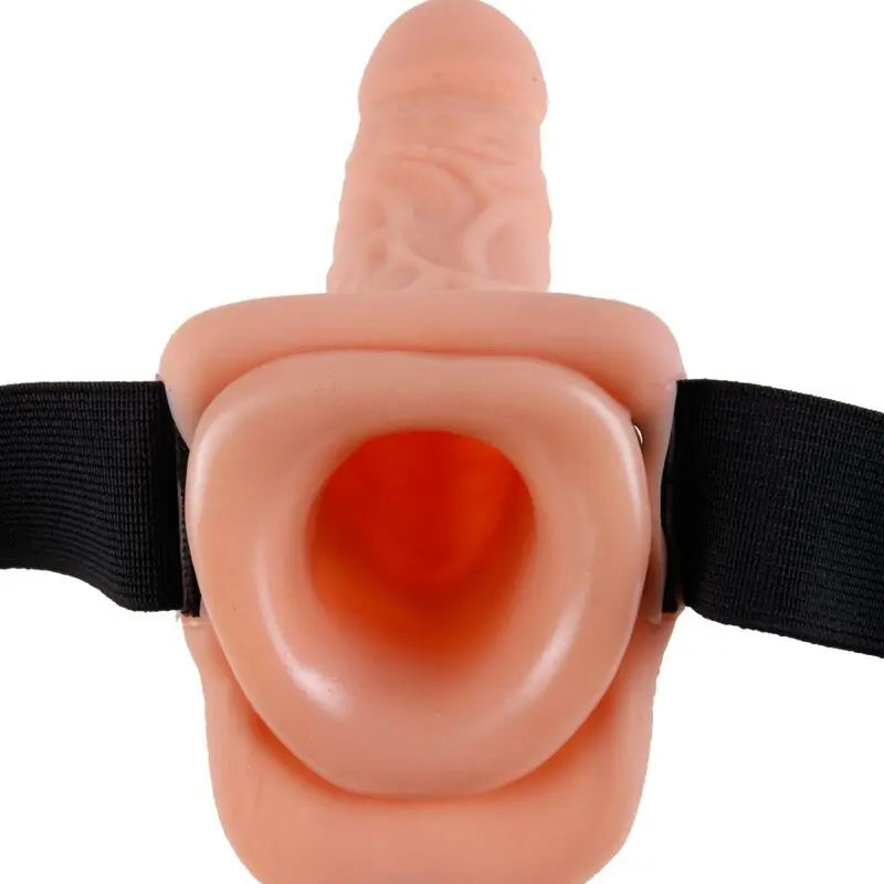 FETISH FANTASY SERIES - ARNÉS AJUSTABLE CONTROL REMOTO PENE REALÍSTICO CON TESTÍCULOS 17.8 CM FETISH FANTASY SERIES