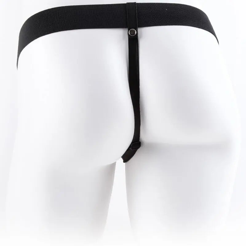 FETISH FANTASY SERIES - ARNÉS AJUSTABLE CONTROL REMOTO PENE REALÍSTICO CON TESTÍCULOS 17.8 CM FETISH FANTASY SERIES