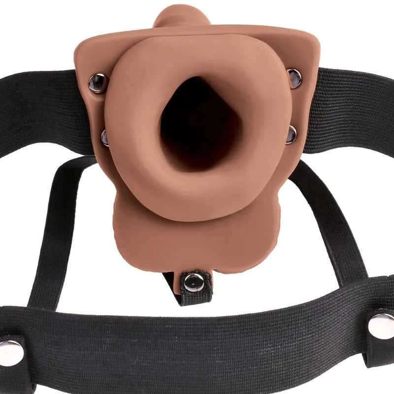 FETISH FANTASY SERIES - ARNÉS AJUSTABLE PENE REALÍSTICO CON TESTÍCULOS RECARGABLE Y VIBRADOR 15 CM FETISH FANTASY SERIES