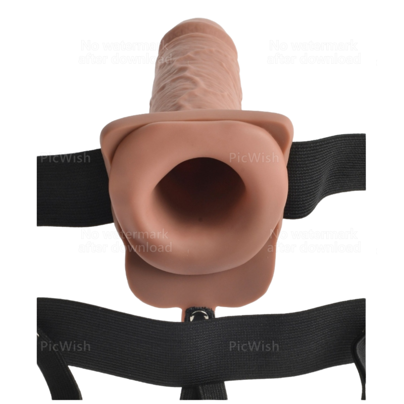 FETISH FANTASY SERIES - ARNÉS AJUSTABLE PENE REALÍSTICO CON TESTÍCULOS RECARGABLE Y VIBRADOR 17.8 CM FETISH FANTASY SERIES