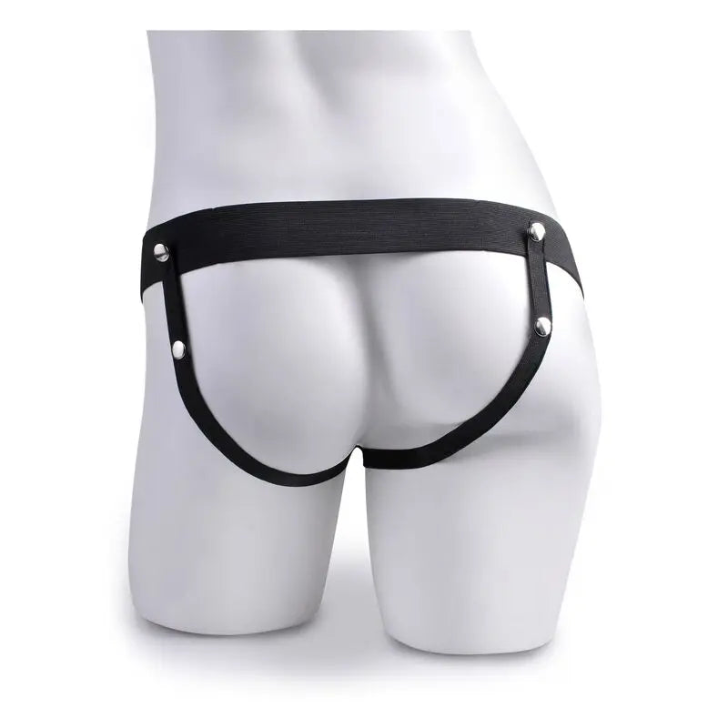 FETISH FANTASY SERIES - ARNÉS AJUSTABLE PENE REALÍSTICO CON TESTÍCULOS SQUIRTING 19 CM FETISH FANTASY SERIES