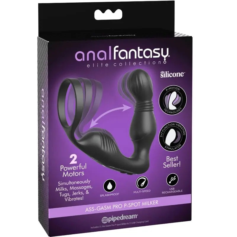 ANAL FANTASY ELITE COLLECTION - MASAJEADOR PROSTÁTICO VIBRADOR & RECARGABLE ANAL FANTASY ELITE COLLECTION