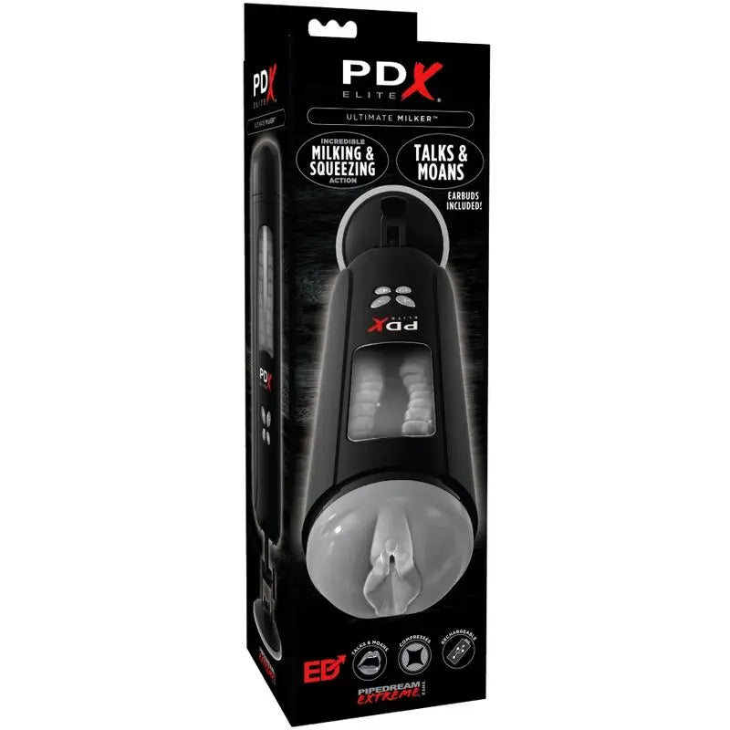 PDX ELITE - MASTURBADOR STROKER ULTIMATE MILKER VAGINA CON VOZ PDX ELITE