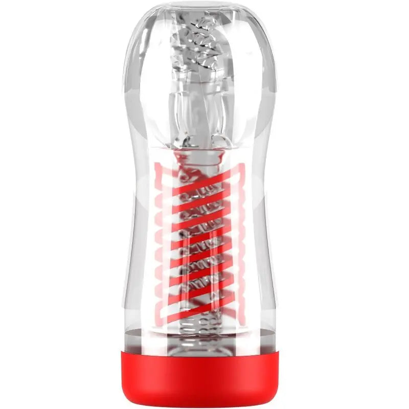 PDX ELITE - MASTURBADOR STROKER VIEWTUBE 2 COMPRESION ESPIRAL TRANSPARENTE PDX ELITE