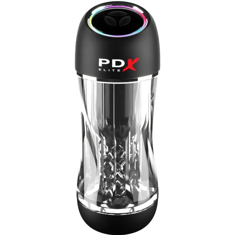PDX ELITE - MASTURBADOR STROKER VIEWTUBE PRO VIBRADOR TRANSPARENTE PDX ELITE
