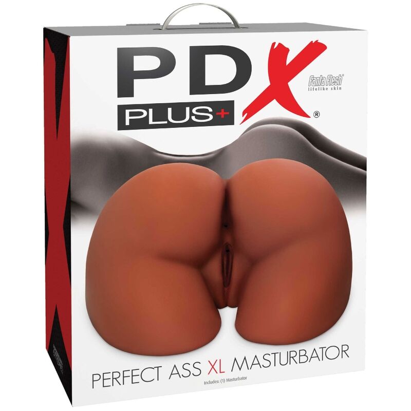 PDX PLUS - MASTURBADOR PERFECT ASS XL DOBLE ENTRADA MARRON PDX PLUS+