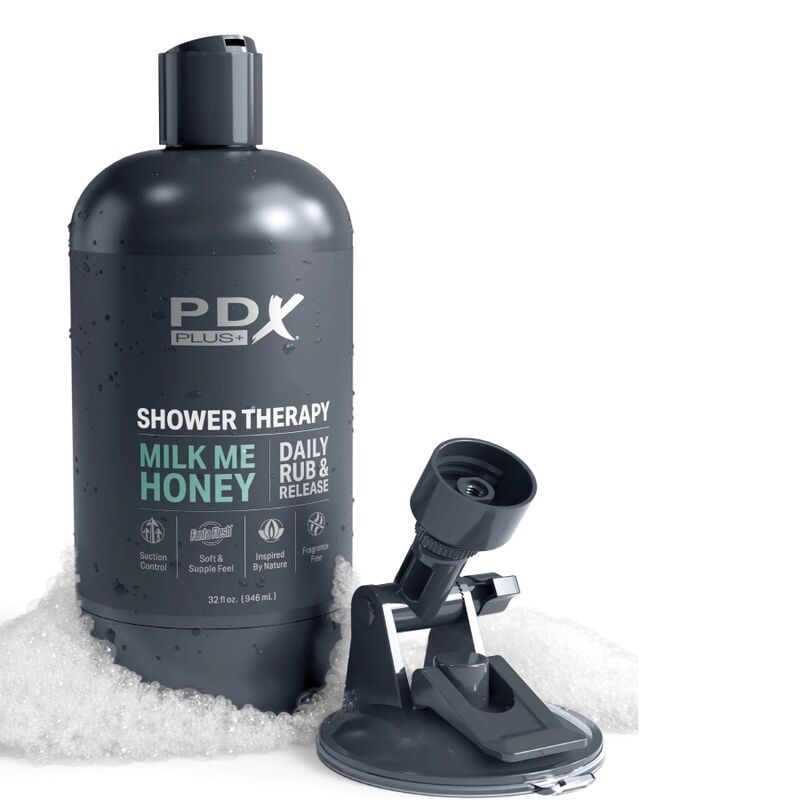 PDX PLUS - MASTURBADOR STROKER DISEÑO DISCRETO DE BOTE CHAMPU MILK ME HONEY PDX PLUS+