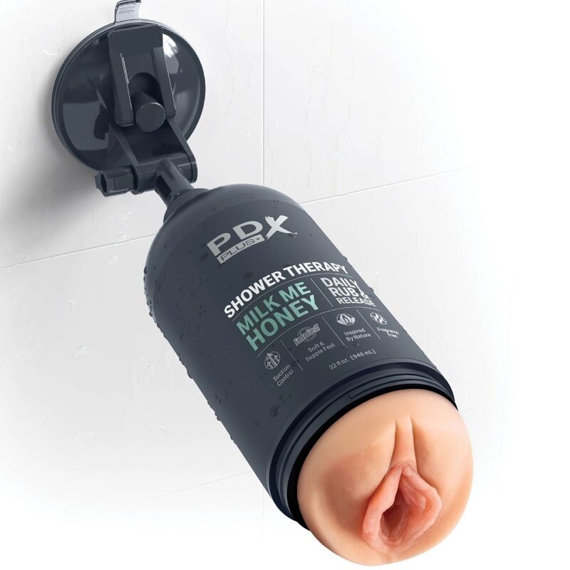PDX PLUS - MASTURBADOR STROKER DISEÑO DISCRETO DE BOTE CHAMPU MILK ME HONEY PDX PLUS+