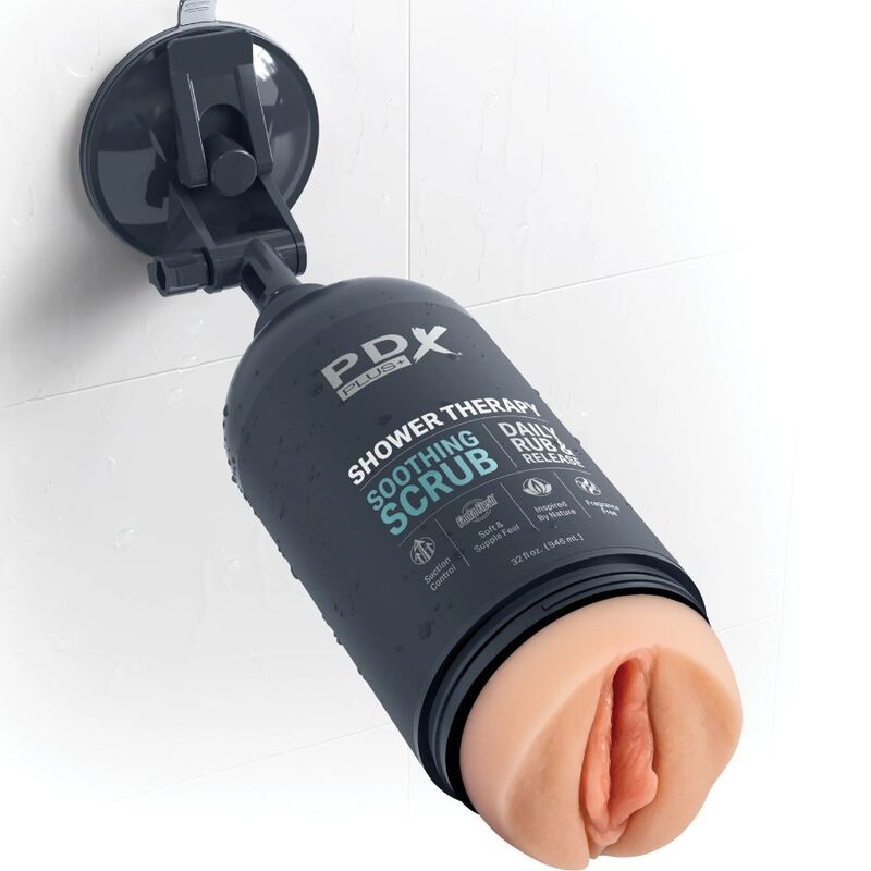 PDX PLUS - MASTURBADOR STROKER DISEÑO DISCRETO DE BOTE CHAMPU SOOTHING SCRUB PDX PLUS+