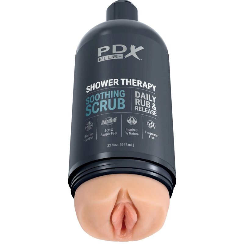 PDX PLUS - MASTURBADOR STROKER DISEÑO DISCRETO DE BOTE CHAMPU SOOTHING SCRUB PDX PLUS+
