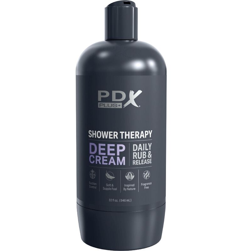 PDX PLUS - MASTURBADOR STROKER DISEÑO DISCRETO DE BOTE CHAMPU DEEP CREAM PDX PLUS+