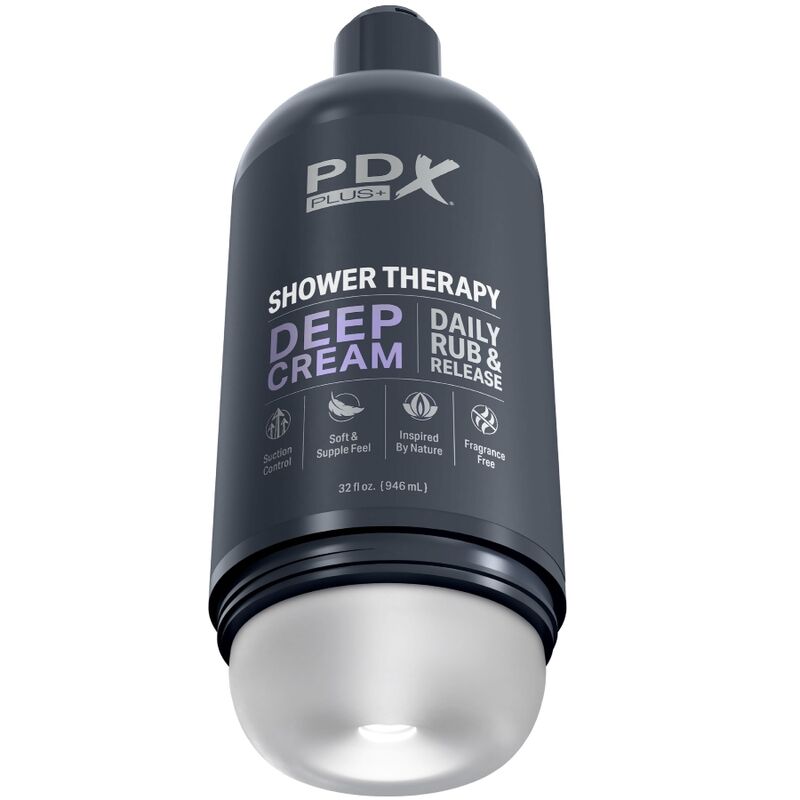 PDX PLUS - MASTURBADOR STROKER DISEÑO DISCRETO DE BOTE CHAMPU DEEP CREAM PDX PLUS+