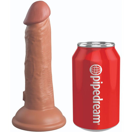 KING COCK - ELITE DILDO REALISTICO SILICONA 15.2 CM CARAMELO KING COCK
