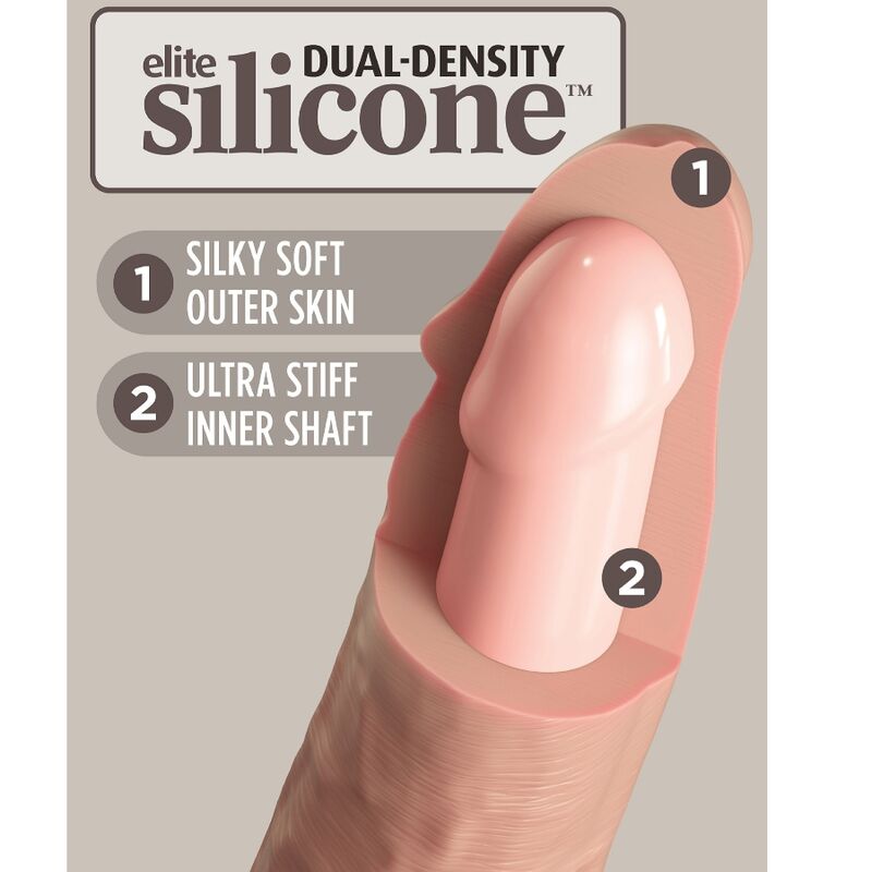 KING COCK - ELITE DILDO REALISTICO SILICONA 15.2 CM KING COCK