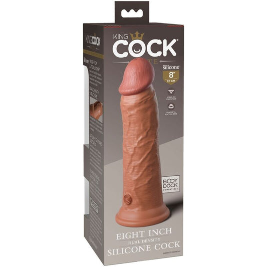 KING COCK - ELITE DILDO REALISTICO SILICONA 20.3 CM CARAMELO KING COCK