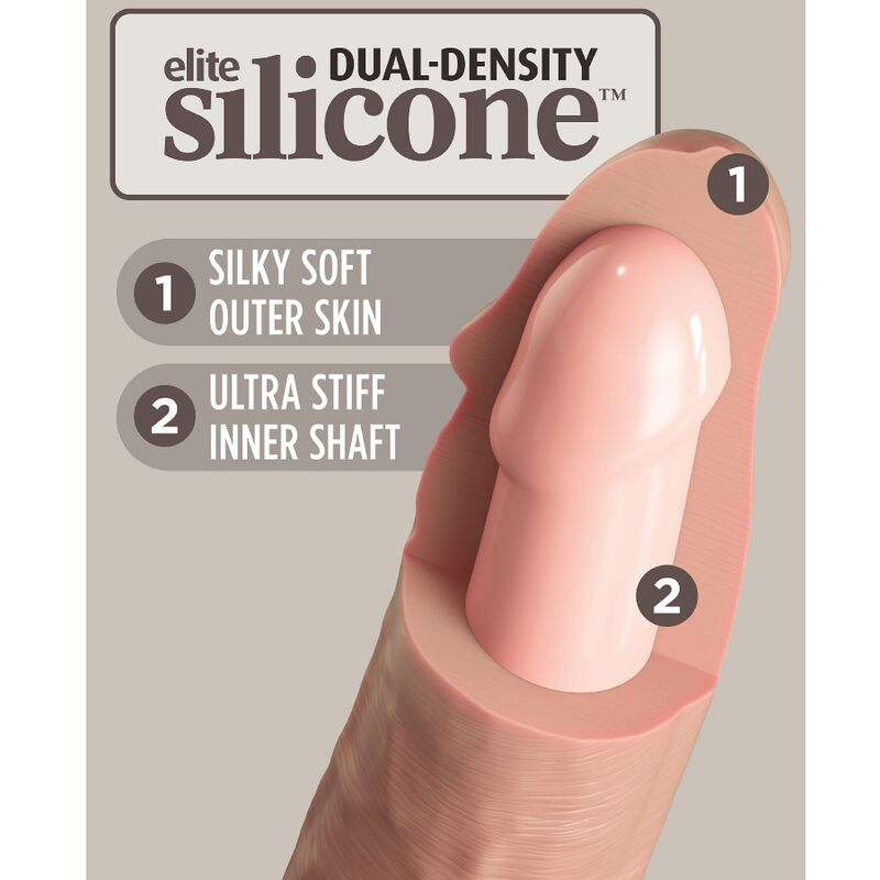KING COCK - ELITE DILDO REALISTICO SILICONA 20.3 CM KING COCK