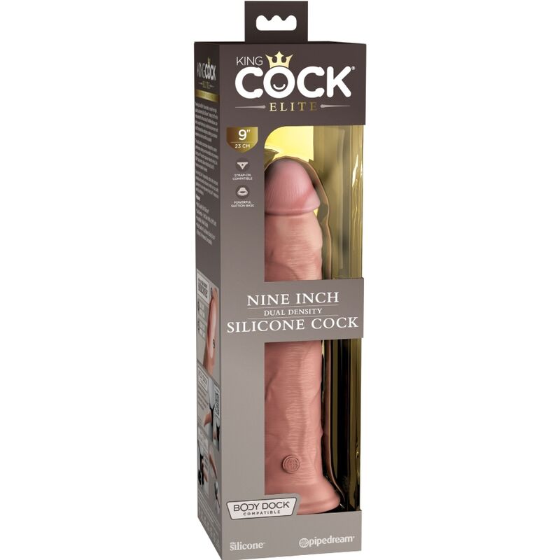 KING COCK - ELITE DILDO REALISTICO SILICONA 23 CM KING COCK