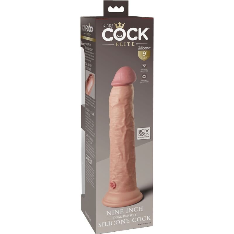 KING COCK - ELITE DILDO REALISTICO SILICONA 23 CM KING COCK