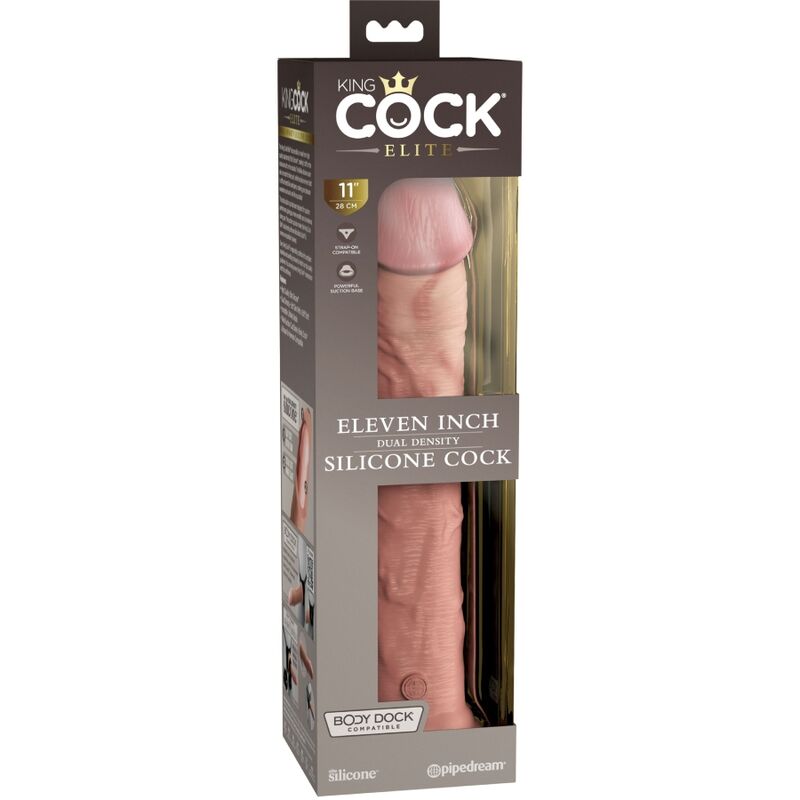 KING COCK - ELITE DILDO REALISTICO SILICONA 28 CM KING COCK
