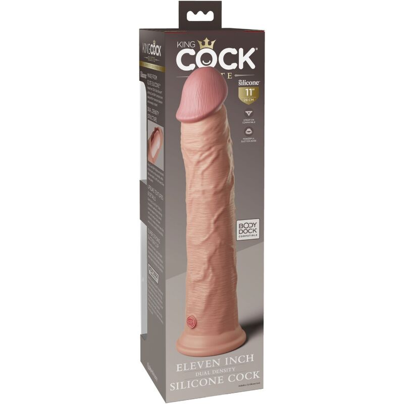 KING COCK - ELITE DILDO REALISTICO SILICONA 28 CM KING COCK