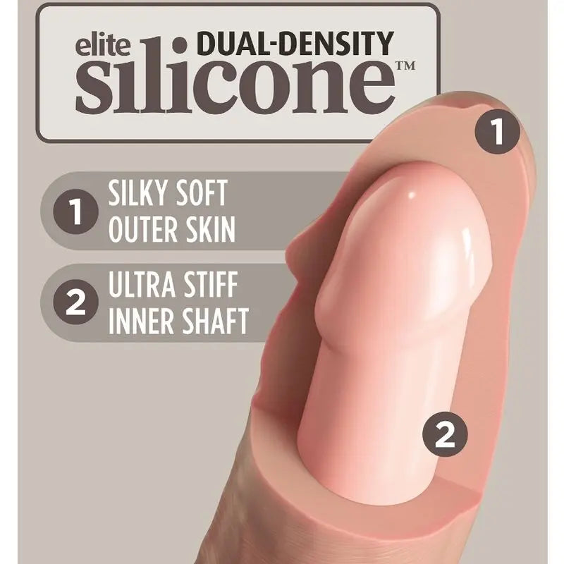 KING COCK - ELITE KIT ARNES AJUSTABLE DELUXE ANILLO CON TESTICULOS & DILDO 20.3 CM KING COCK