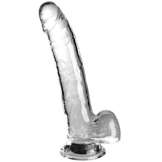 KING COCK - CLEAR DILDO CON TESTICULOS 20.3 CM TRANSPARENTE KING COCK
