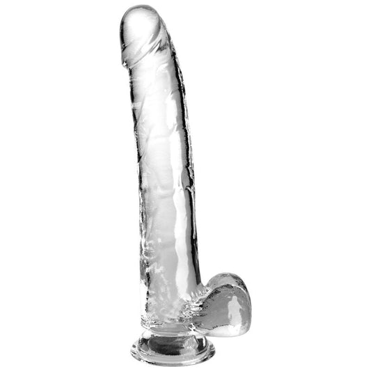 KING COCK - CLEAR DILDO CON TESTICULOS 24.8 CM TRANSPARENTE KING COCK