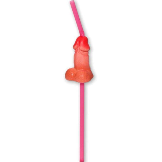DIABLO PICANTE - BOLSA 5 PAJITAS PENE GRANDE NATURAL DIABLO PICANTE