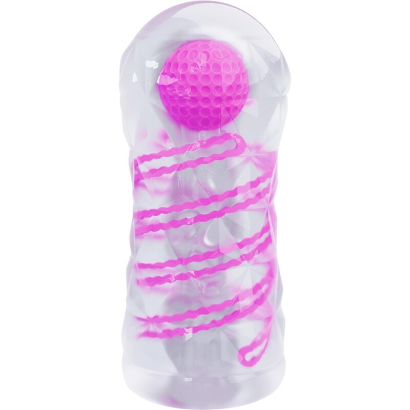 PRETTY LOVE - MASTURBADOR MASCULINO FANTASY ESPIRAL INTERNA Y BOLAS TRANSPARENTE PRETTY LOVE MALE