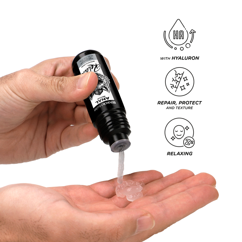 BLACK HOLE - ANAL REPAIR BASE AGUA RELAX CON HYALURON 30 ML BLACK HOLE
