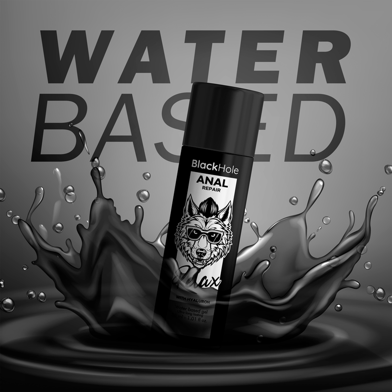 BLACK HOLE - ANAL REPAIR BASE AGUA RELAX CON HYALURON 30 ML BLACK HOLE