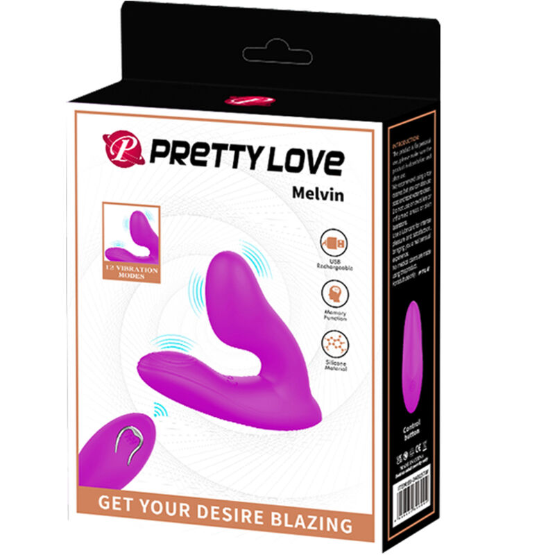 PRETTY LOVE - MELVIN MASAJEADOR CLITORIS CON CONTROL REMOTO PRETTY LOVE
