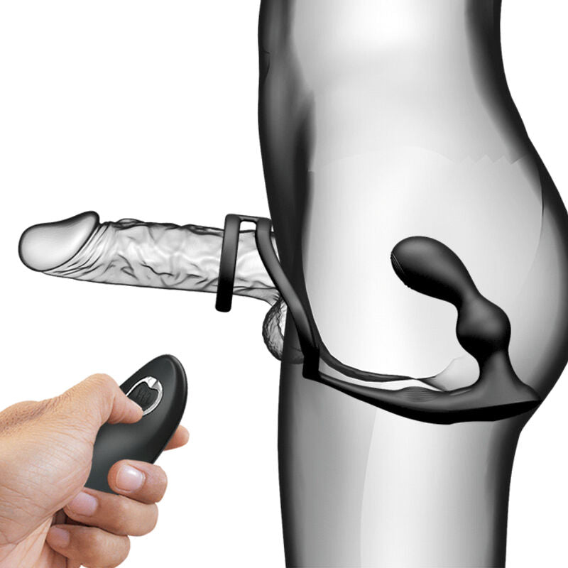 PRETTY LOVE - MARSHALL ANILLO PARA PENE + PLUG ANAL VIBRATORIO & CONTROL REMOTO PRETTY LOVE MALE