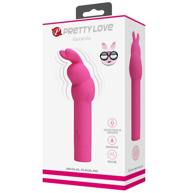 PRETTY LOVE - GERARDO VIBRADOR DE SILICONA CONEJO FUSCHIA PRETTY LOVE