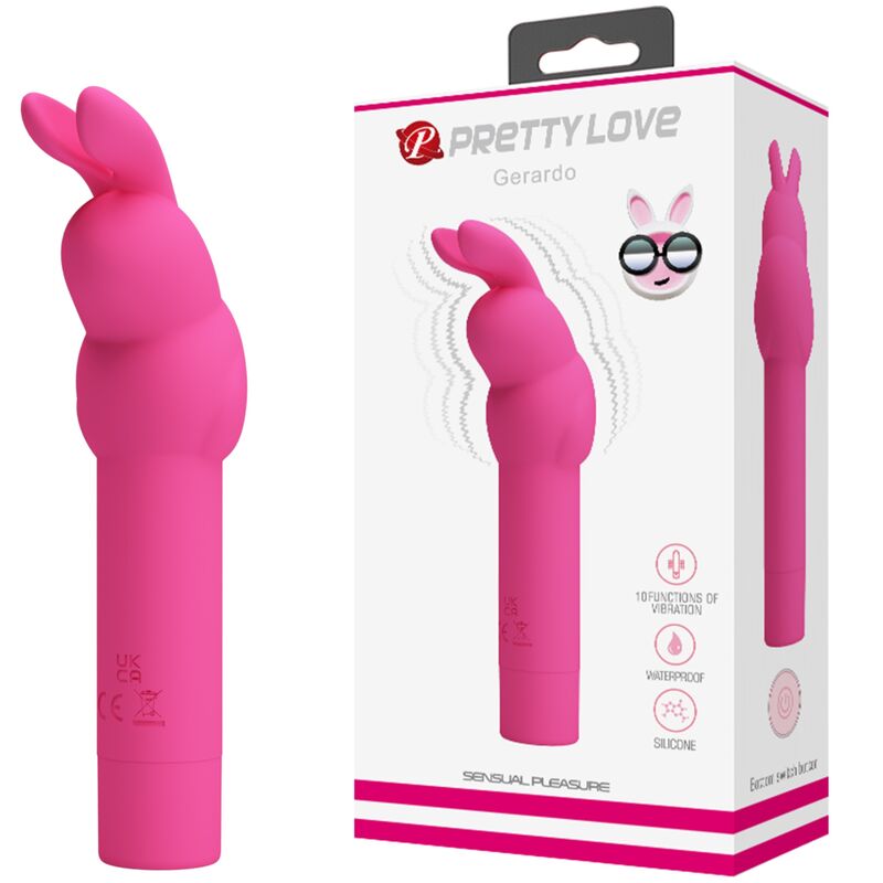 PRETTY LOVE - GERARDO VIBRADOR DE SILICONA CONEJO FUSCHIA PRETTY LOVE