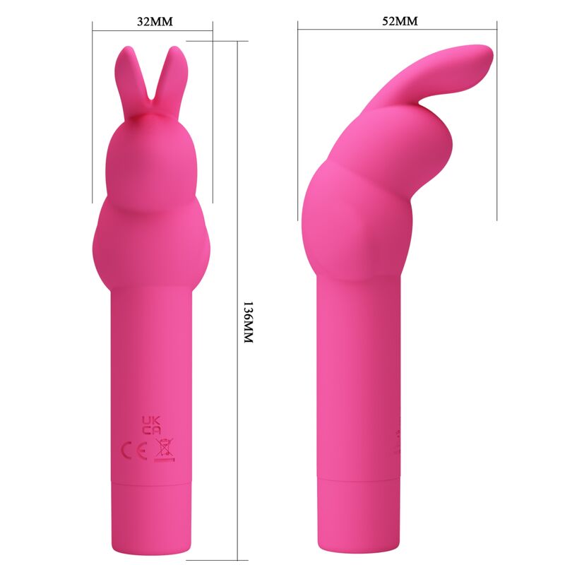 PRETTY LOVE - GERARDO VIBRADOR DE SILICONA CONEJO FUSCHIA PRETTY LOVE