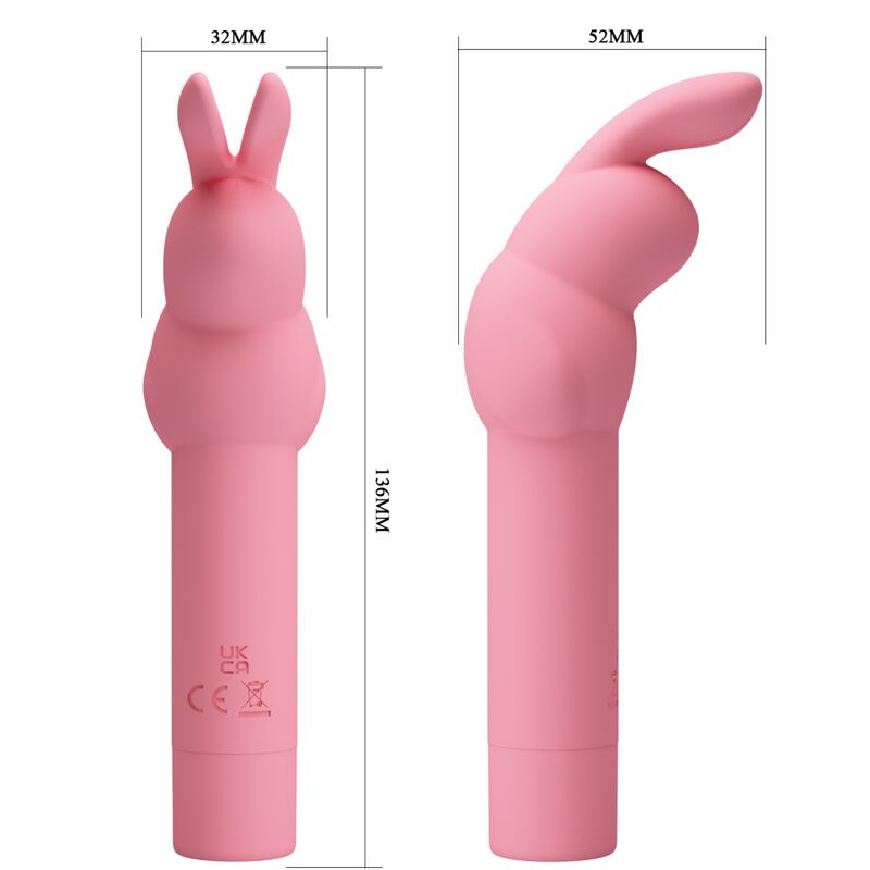 PRETTY LOVE - GERARDO VIBRADOR DE SILICONA CONEJO ROSA PRETTY LOVE