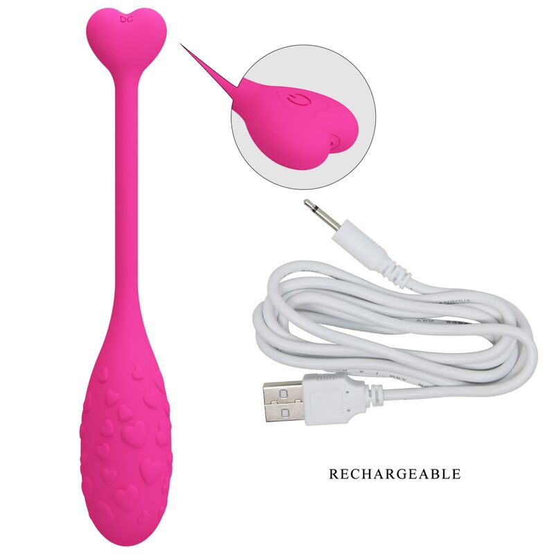 PRETTY LOVE - FISHERMAN HUEVO VIBRADOR ROSA CONTROLADO POR APP PRETTY LOVE SMART