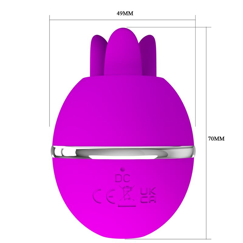 PRETTY LOVE - GEMINI BALL VIBRADOR DE SILICONA REDONDO MORADO PRETTY LOVE FLIRTATION