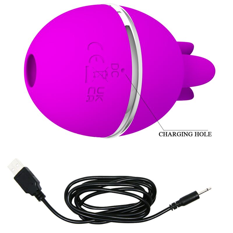 PRETTY LOVE - GEMINI BALL VIBRADOR DE SILICONA REDONDO MORADO PRETTY LOVE FLIRTATION
