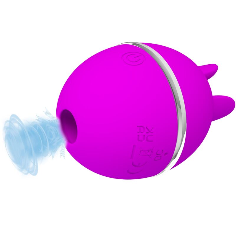 PRETTY LOVE - GEMINI BALL VIBRADOR DE SILICONA REDONDO MORADO PRETTY LOVE FLIRTATION