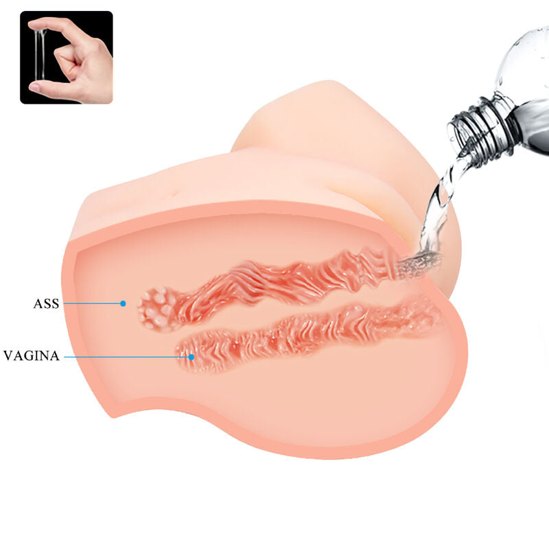CRAZY BULL - VAGINA Y ANO REALISTICOS DOBLE VIBRACION CRAZY BULL